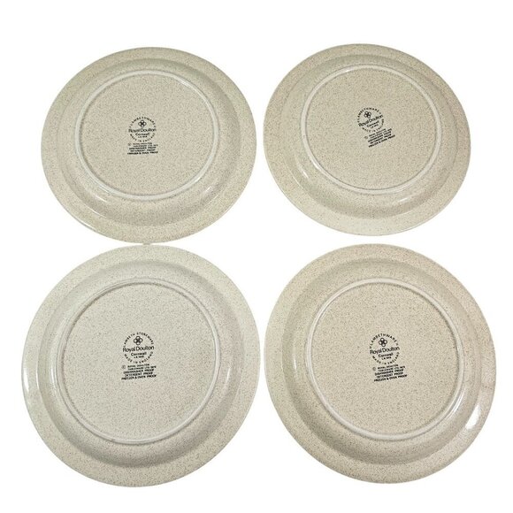 Royal Doulton Cornwall Lambethware Stoneware Salad Luncheon Plates - Set of 4 - Picture 2 of 15